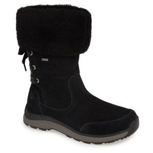 $350 UGG Ingalls Waterproof Snow suede black Boot 9.5  SE4